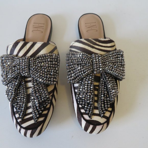 zebra print mules